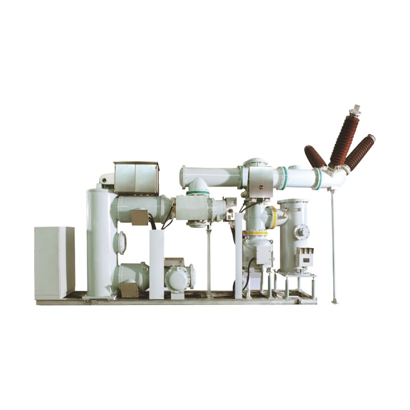 Dispositivo de distribución cerrado de metal con aislamiento de gas